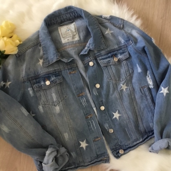 Distressed denim jacket - Picture 3 of 4